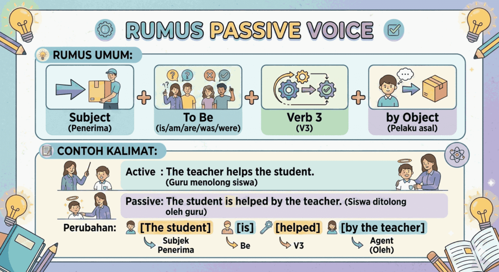 rumus passive voice