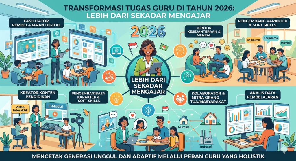 Transformasi Tugas Guru di Tahun 2026: Lebih dari Sekadar Mengajar