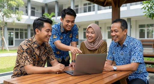 Kolaborasi antar operator di luar gedung sekolah: saling berbagi ilmu dan mengatasi tantangan bersama