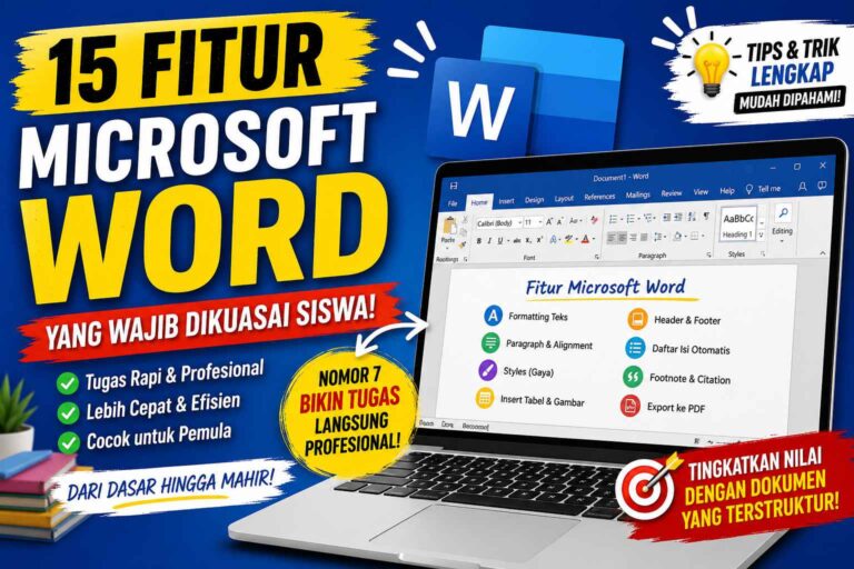 fitur microsoft word yang wajib dikuasai siswa lengkap dan mudah dipahami
