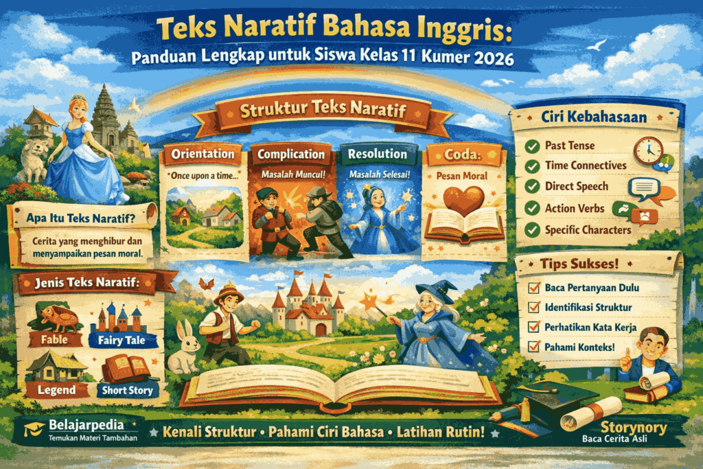 teks naratif kelas 11 kurmer